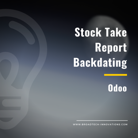Stock Take Report Backdating