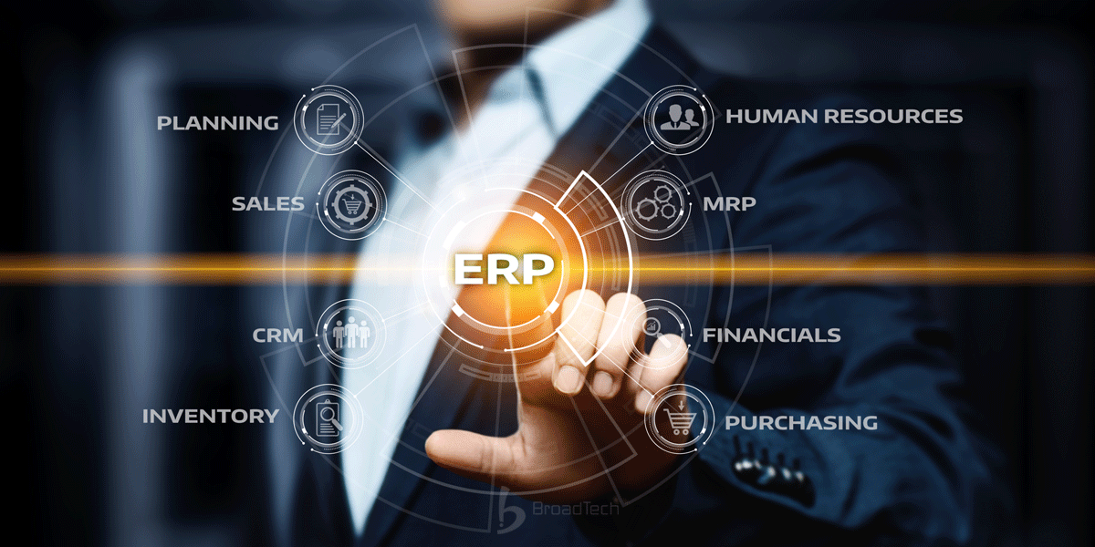 ERP to avoid using disparate systems for each function. BroadTech IT