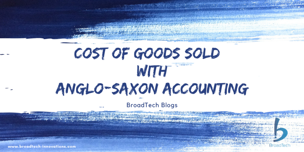 Cost of goods sold (COGS) using Anglo-Saxon Accounting